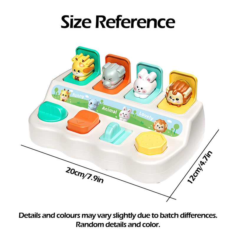 Brinquedo pop up interativo com animais