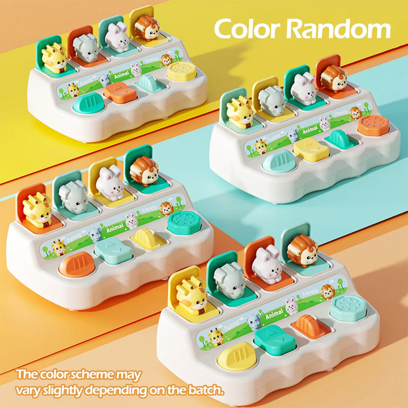 Brinquedo pop up interativo com animais